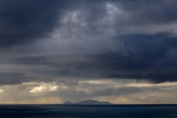 Dark skies over Foula