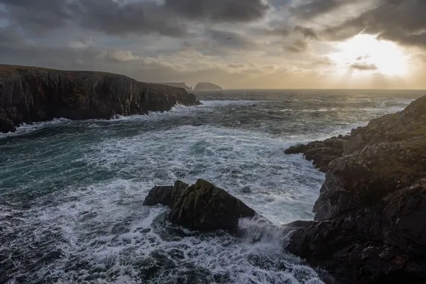 Stormy seas near Culswick