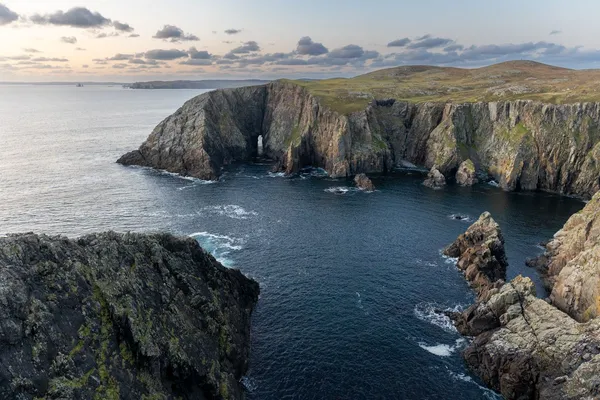 Cliffs in the evening light.