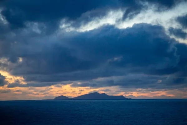 Dark clouds over Foula