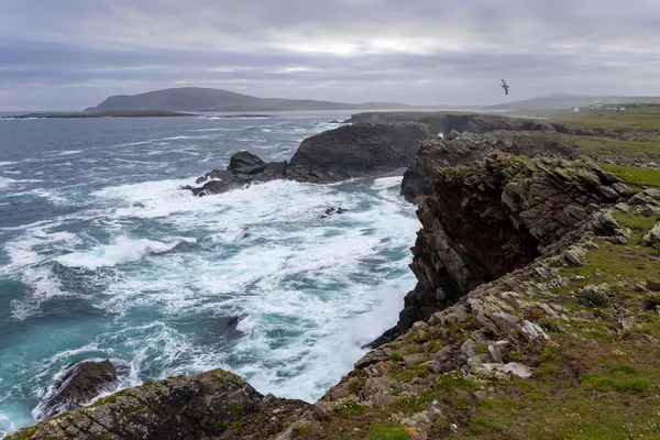 View towards Fitful Head from Ness of Burgi