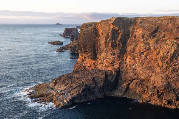 Evening light on the cliffs at Eshaness